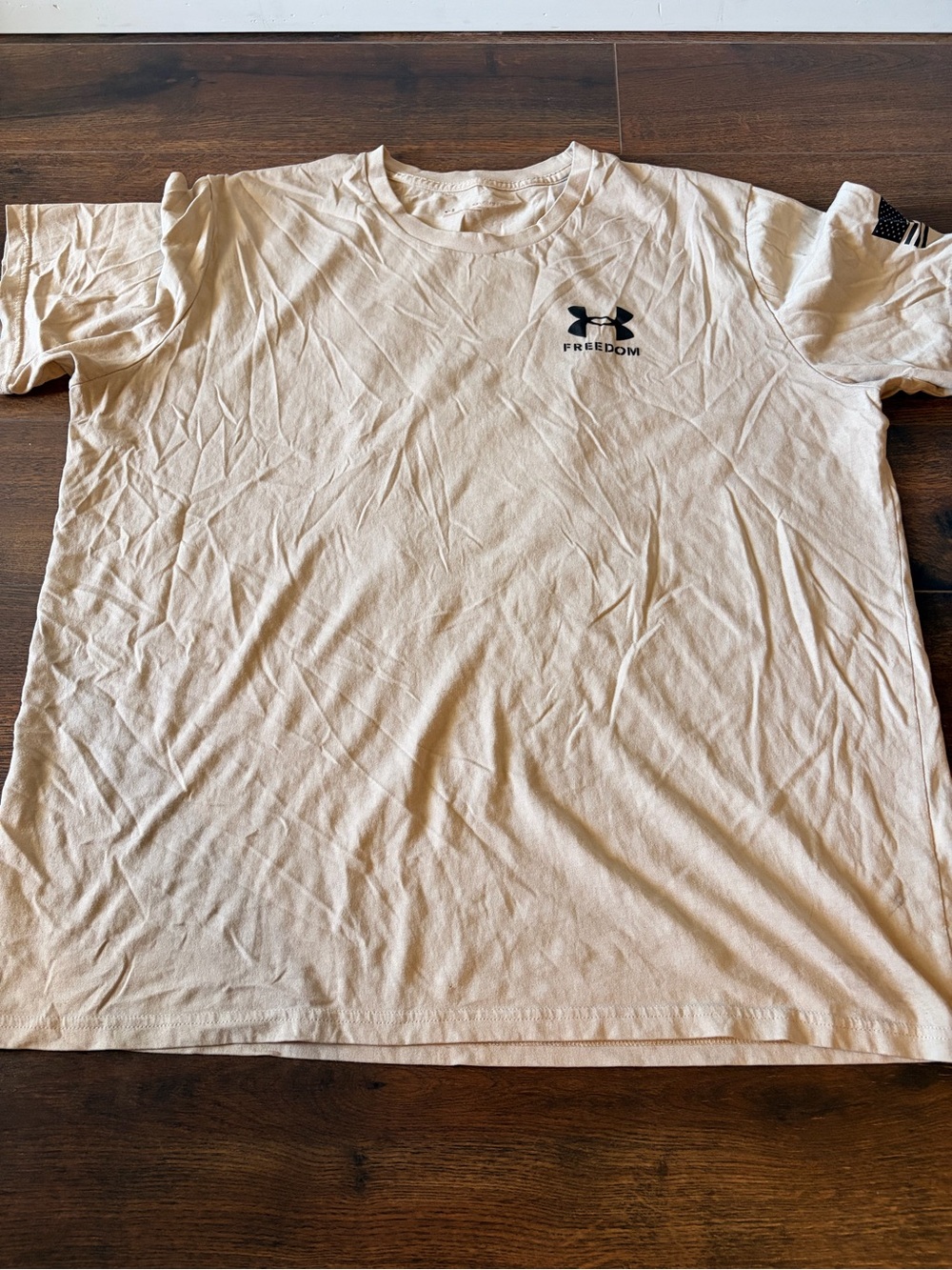 Under Armour Men’s Freedom Short Sleeve T-Shirt — Tan